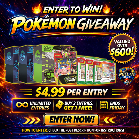 Pokémon Giveaway Entry (Buy 2, Get 1 Free) – Chance to Win Sealed Collection